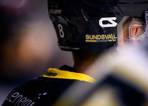 Ett klistermärke med Sundsvalls logotyp