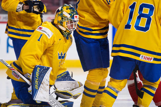 Sveriges målvakt Felix Sandström