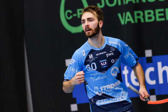 Warbergs Robin Blåberg jublar