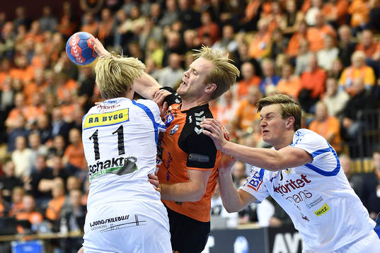 Kristianstads Gunnar Stein Jonsson i kamp mot Redbergslids