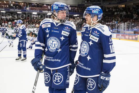 Leksands Rickard Hugg och János Hári glada