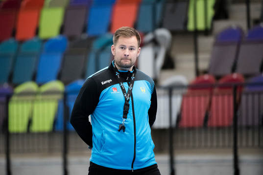 Sveriges förbundskapten Kristján Andrésson
