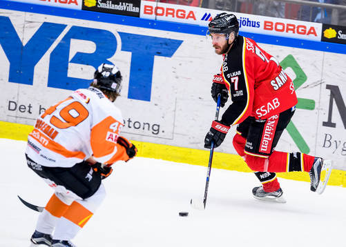 Luleås Jan Sandström med pucken