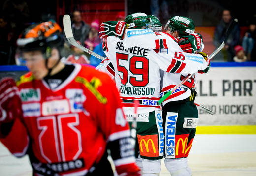 Frölundas Nicklas Lasu jublar