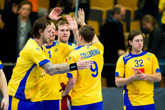 Sveriges Jerry Tollbring jublar