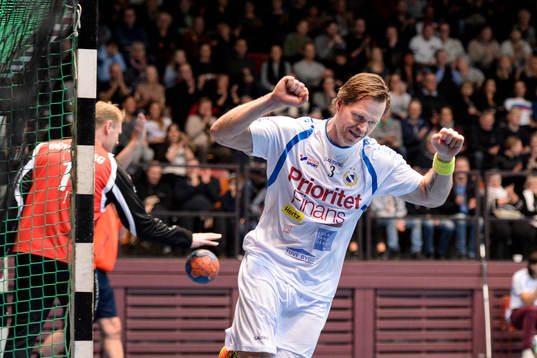 Redbergslid Allstars Mikael Mellegård jublar
