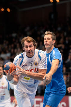 Redbergslid Allstars Magnus Wislander och