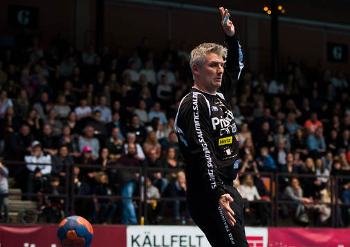 Redbergslid Allstars målvakt Peter Gentzel