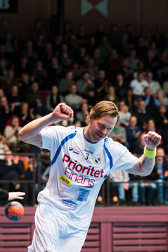 Redbergslid Allstars Mikael Mellegård jublar