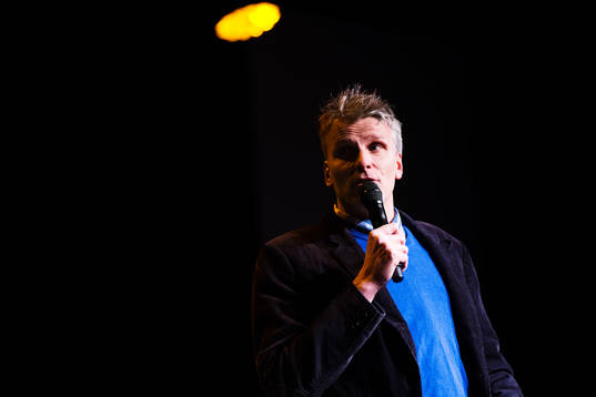 Radiosportens Christian Ohlsson höll ett anförande