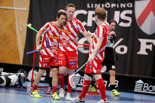Pixbos Daniel Calebsson och Patrik Malmström jublar