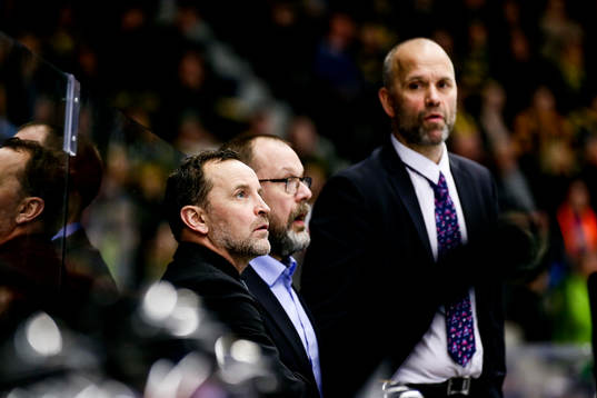 Brynäs tränare Thomas Berglund och Tommy Sjödin