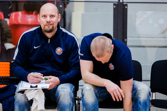 Helsingborgs assisterande coach Manne Andersson och coach