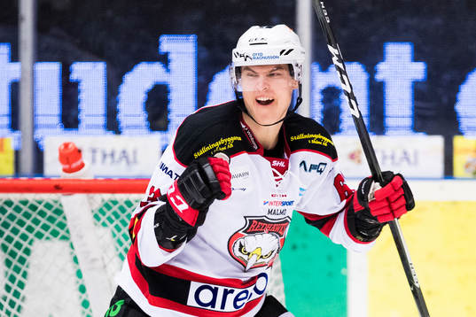 Malmö Redhawks Fredrik Händemark jublar
