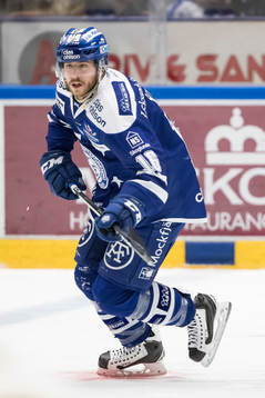 Leksands János Hári  i ishockeymatchen i SHL mellan