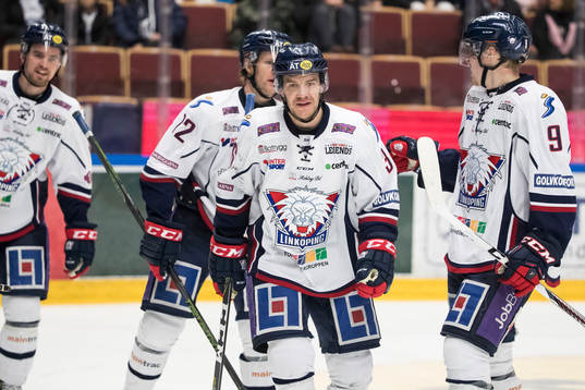 Linköpings Niklas Fogström , Sebastian Karlsson och Anton