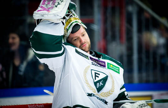 Färjestads målvakt Lars Haugen