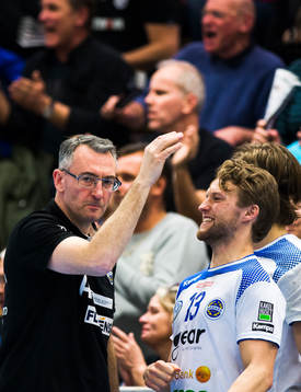 Aranäs tränare Jerry Hallbäck och Hannes Söderberg