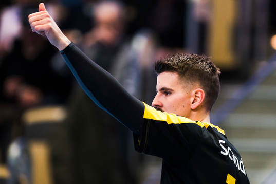 Sävehofs Victor Fridén jublar