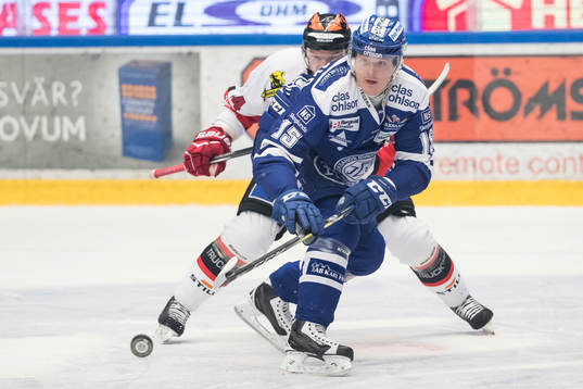 Leksands Johan Porsberger och Örebros Rasmus Fyrpihl i
