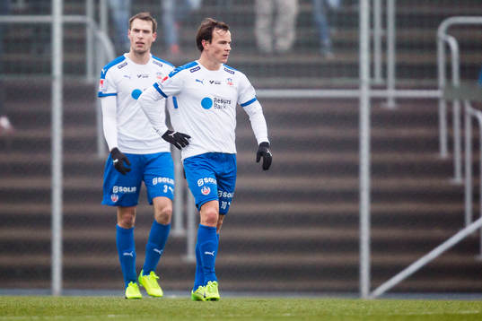 Helsingborgs Anton Wede och Frederik Helstrup deppar