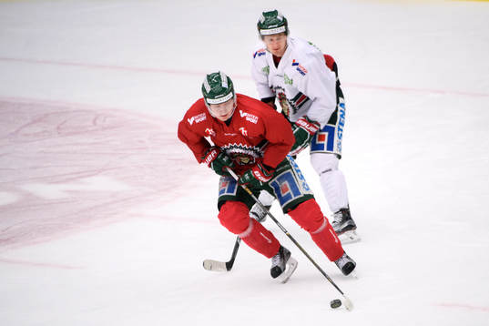 Frölundas Carl Grundström och Nicklas Lasu