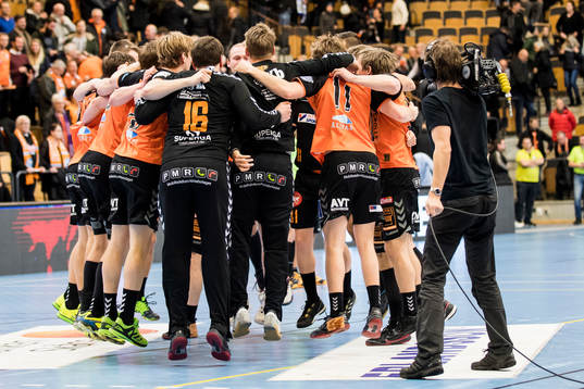 Kristianstads spelare jublar