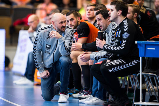 Kristianstads tränare Ola Lindgren och assisterande