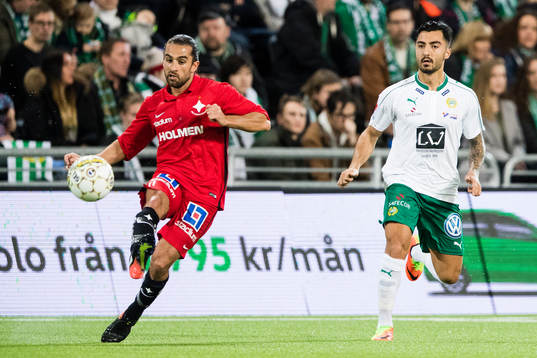 Norrköpings Christopher Telo och Hammarbys Jiloan Hamad
