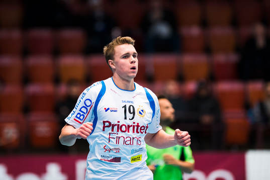 Redbergslids Emil Mellegård jublar