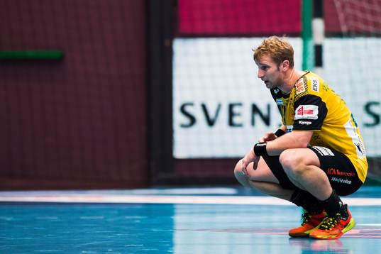 Karlskronas Nicklas Grundsten i halvlekspaus
