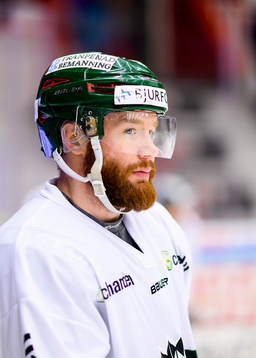 Frölundas Robin Figren på uppvärmningen