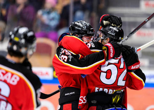 Luleås Karl Fabricius (h) och Christopher Mastomäki (v)
