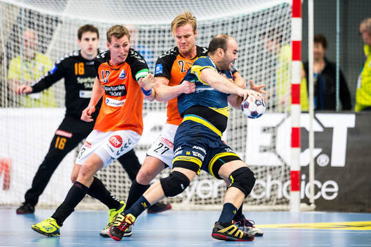 Kristianstads Gunnar Stein Jonsson och Rhein Neckar Löwen