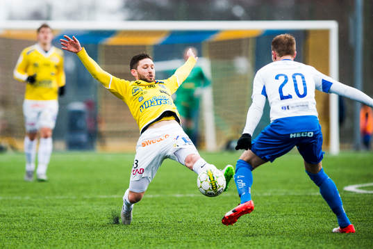 Falkenbergs Tibor Joza och Värnamos Freddy Winst