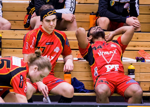 Wibaxs Marcus Renberg (v) och Jonas JK Karlsson (h) deppar
