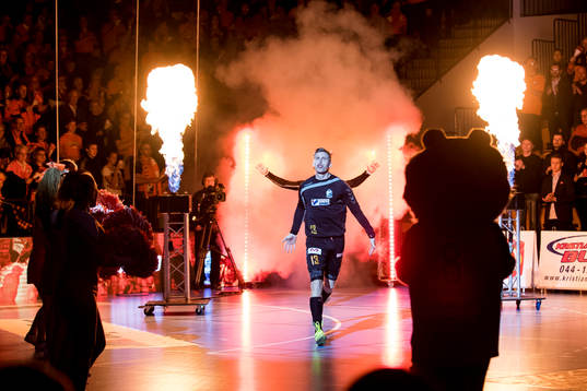 Kristianstads Olafur Gudmundsson gör entré