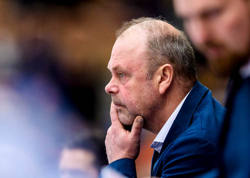 Leksands tränare Per-Erik Johnsson deppar
