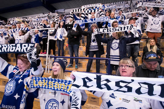 Leksand superstars i ishockeymatchen i SHL mellan Leksand