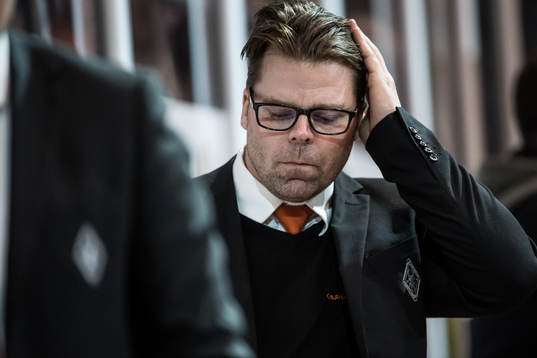 Karlskronas tränare Ove Molin  deppar