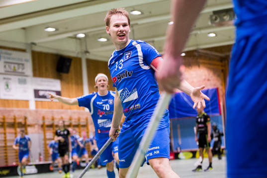 Munka Ljungbys Linus Ljungdahl jublar