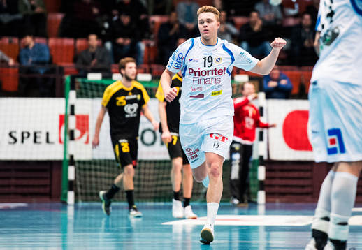 Ridberglids Emil Mellegård jublar