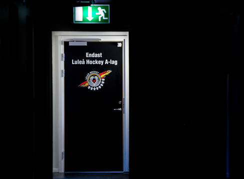 Dörren till Luleås omklädningsrum