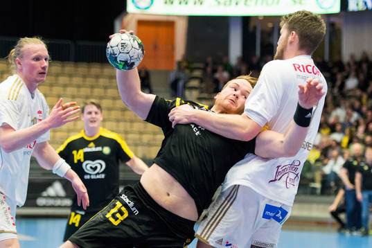 Sävehofs Atli Ingolfsson och Ricohs Troels Vejby Jörgensen