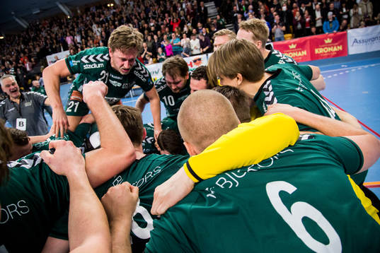 Helsingborgs spelare jublar
