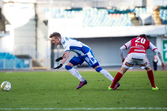 IFK Göteborgs Sören Rieks och Kalmars Carl Johansson