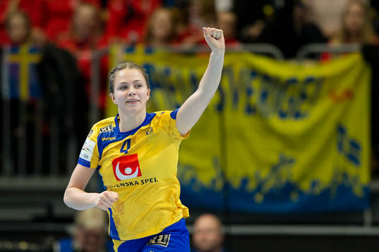 Sveriges Olivia Mellegård jublar