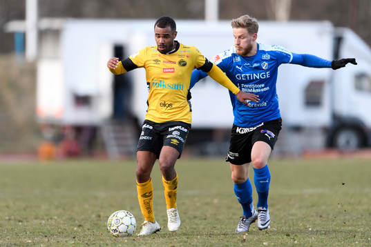 Elfsborgs Alex Dyer och Halmstads Alexander Ruud Tveter