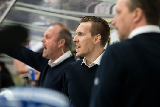 Leksands assisterande tränare Gabriel Karlsson  i