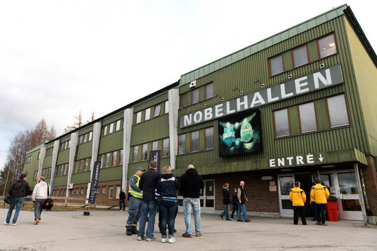 Exteriör av Nobelhallen